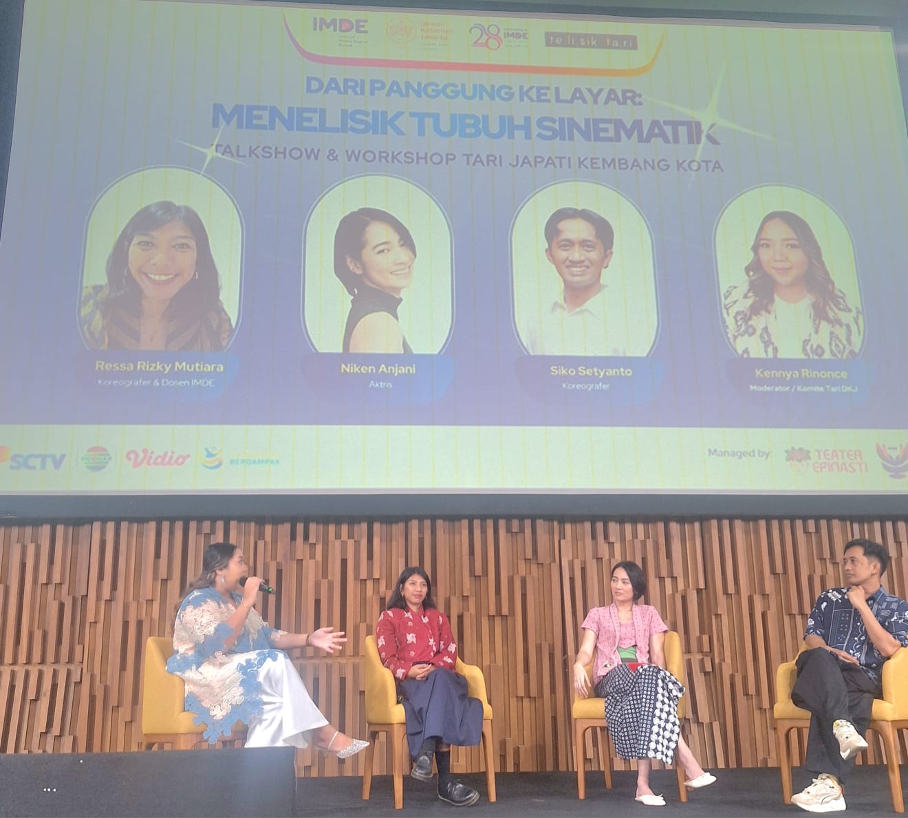 Workshop “Dari Panggung ke Layar: Menelisik Tubuh Sinematik” : Koreografer Mitra dan Penting dalam Pembuatan Film