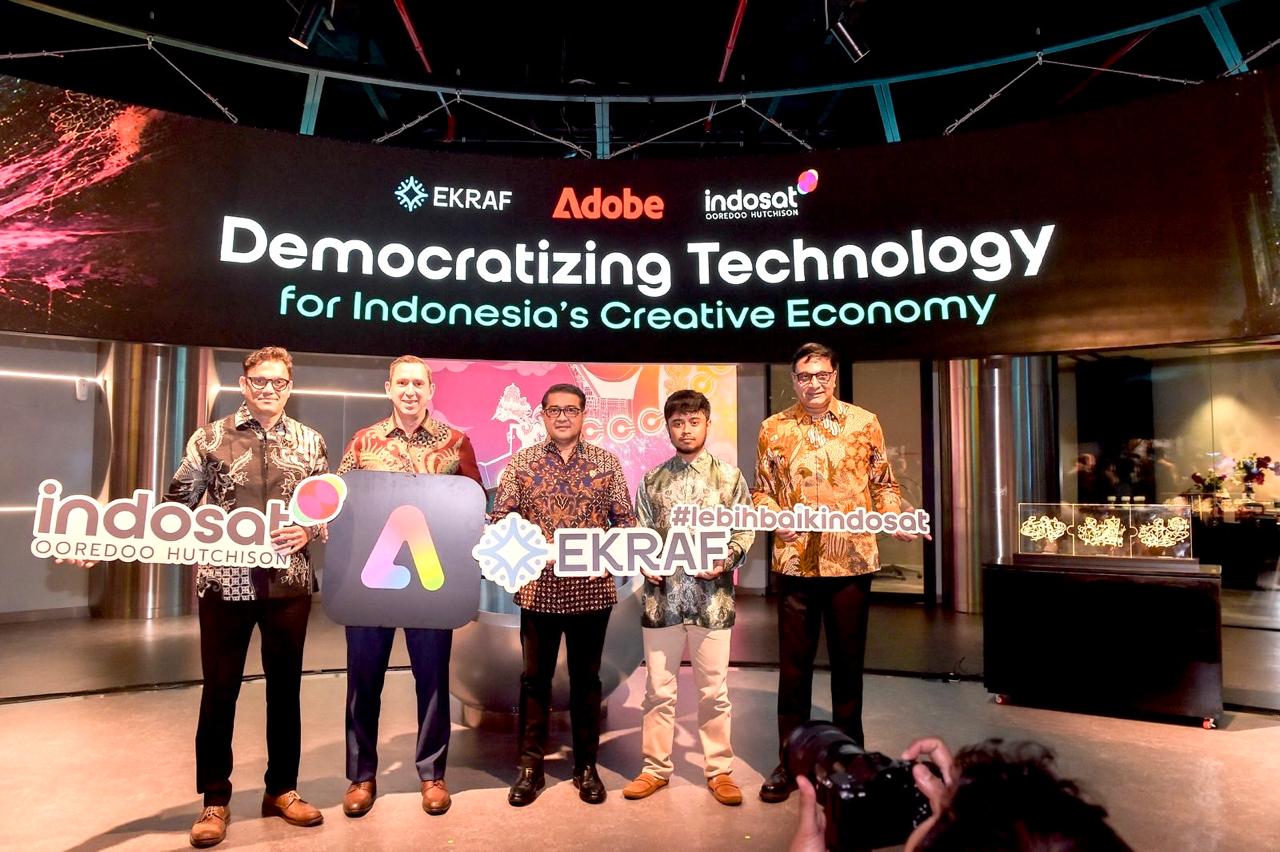 Menekraf, Indosat, dan Adobe Perkuat Talenta Digital untuk 15.000 Kreator Muda