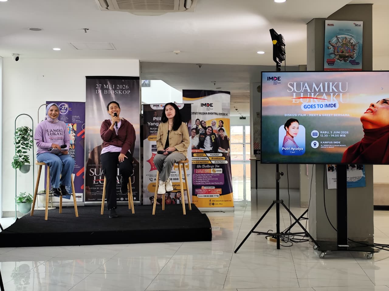 Sinemart dan IMDE Gelar Bedah Film “Suamiku Lukaku”: Angkat Isi Pentingnya Keamanan di Balik Layar