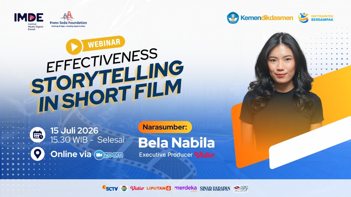 Rangkaian Peringatan 100 Tahun Frans Seda, IMDE Gelar Webinar “Effectiveness Storytelling in Short Film”